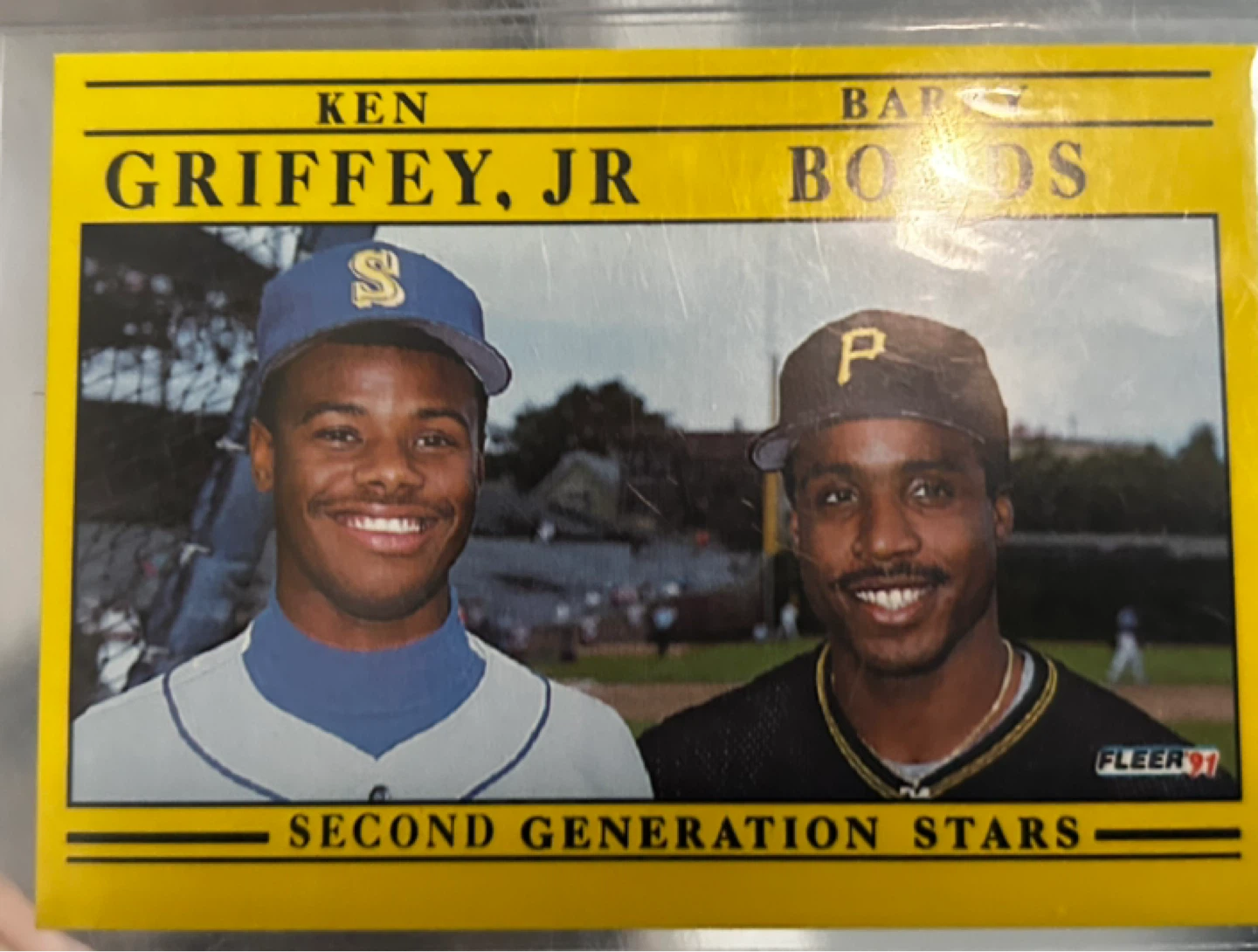 1990 Super Special Ken Griffey Jr. & Barry Bonds Baseball Card