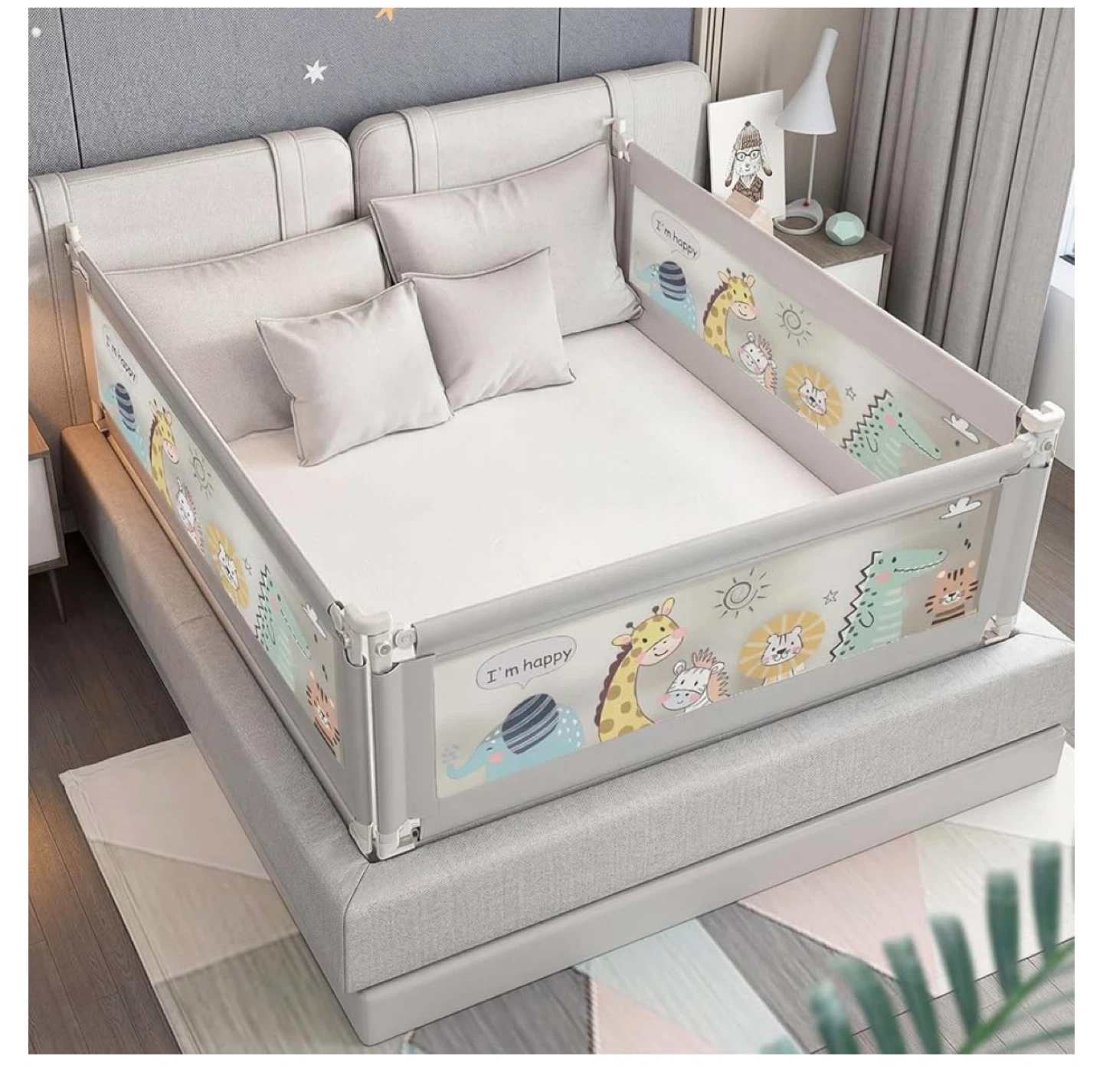 3 Pack Baby Bed Rail Guards- king size