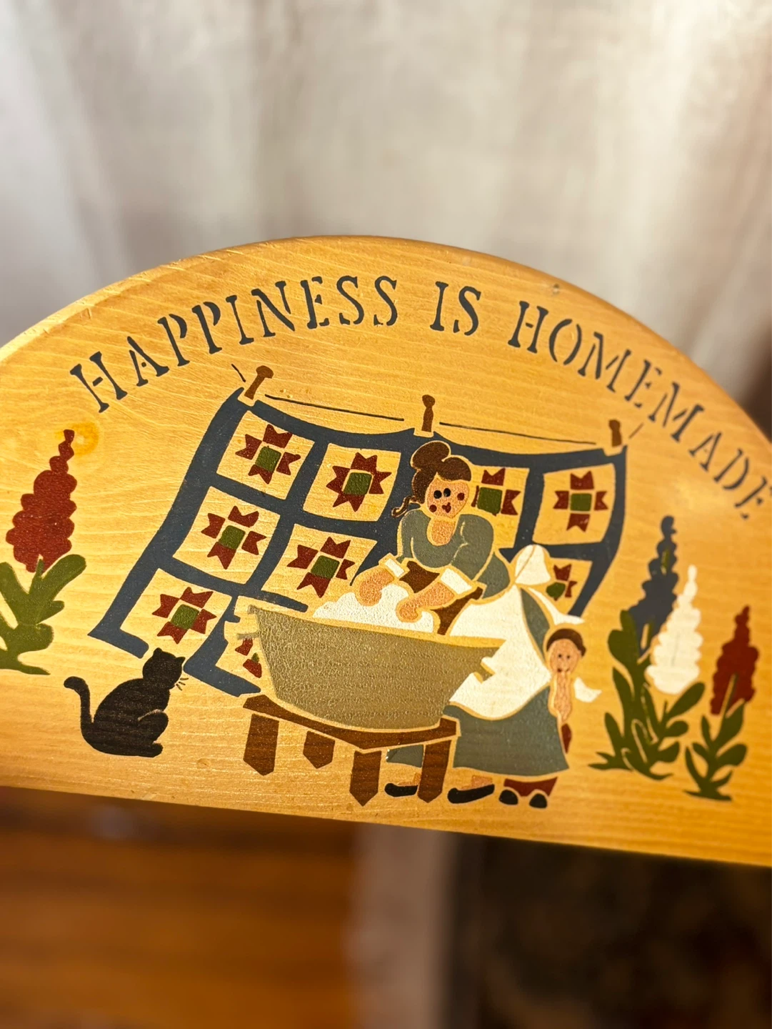 Wooden "Happiness is Homemade" Wall Decor - photo 2