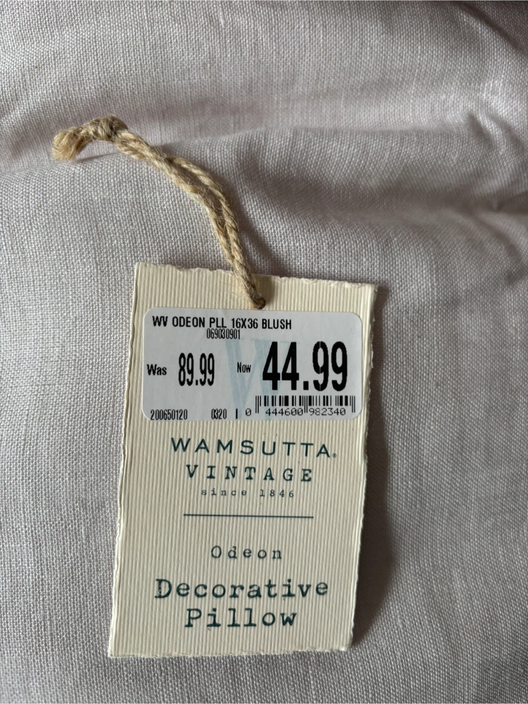 Wamsutta Vintage Odeon Decorative Pillow - Blush (16x36) - photo 4