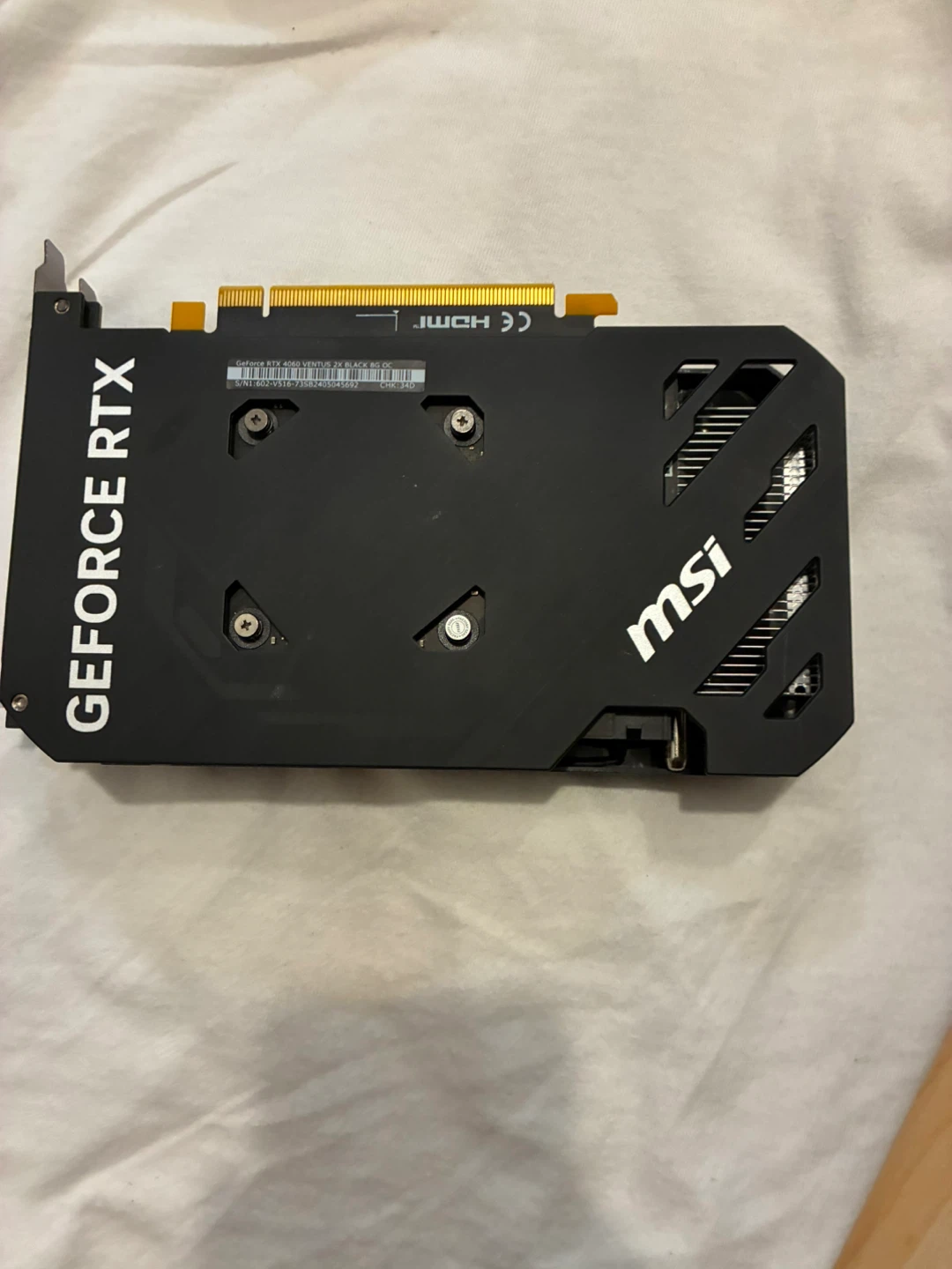 MSI GeForce RTX 4060 Ventus 2X OC Graphics Card - photo 2