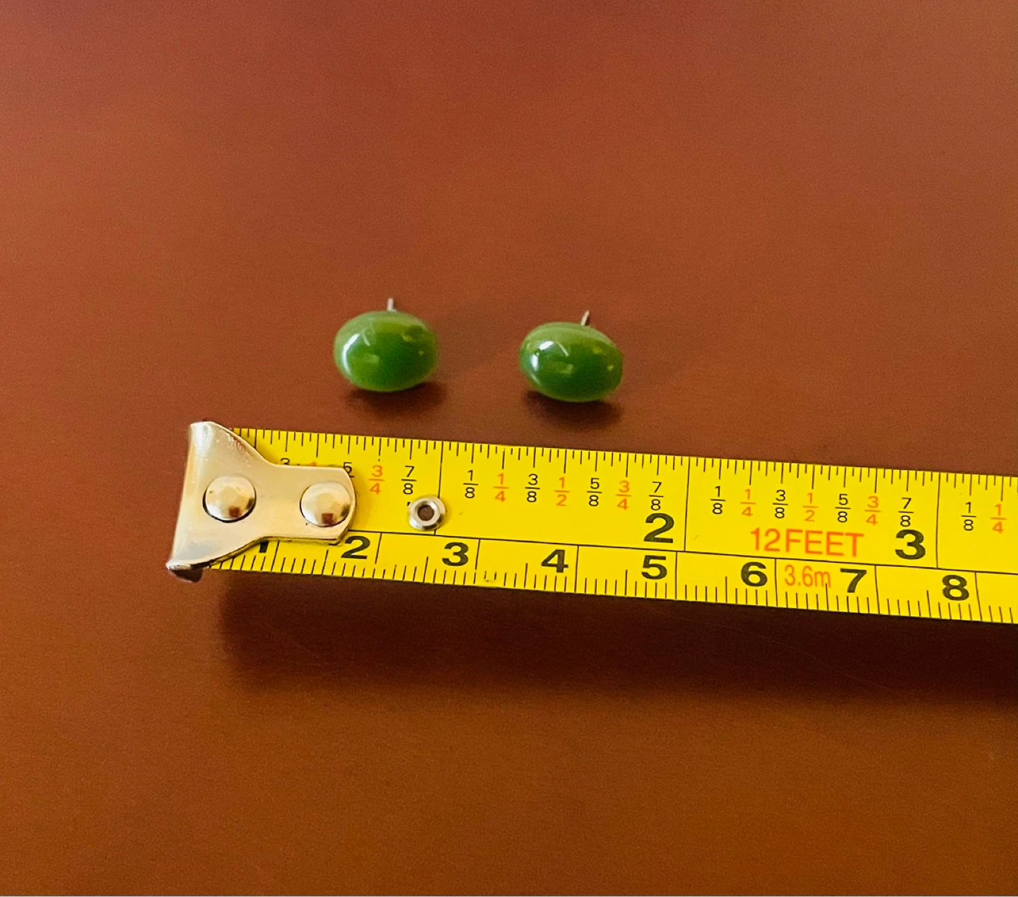 Vintage Green Jade Earrings - photo 3