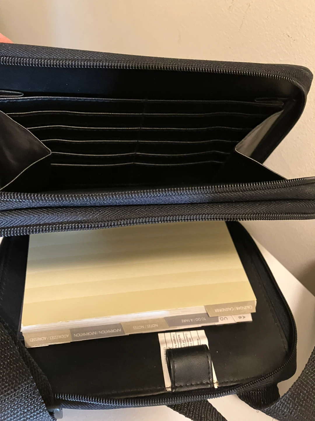 New-Black Organizer Bag with Planner Inserts - photo 3