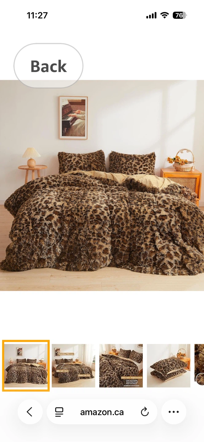 Faux Fur Leopard Print Blanket