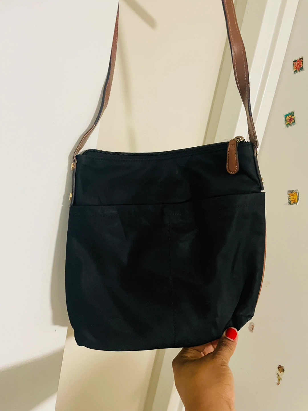 Liz Claiborne Black Nylon Crossbody Bag - photo 3
