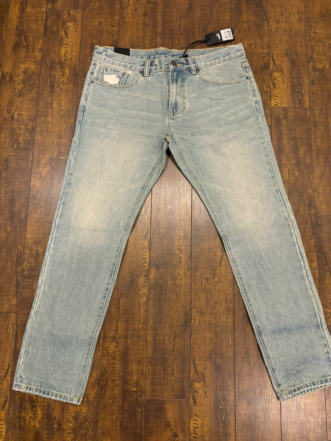 🌱 Puma x XO Distressed Denim Jeans