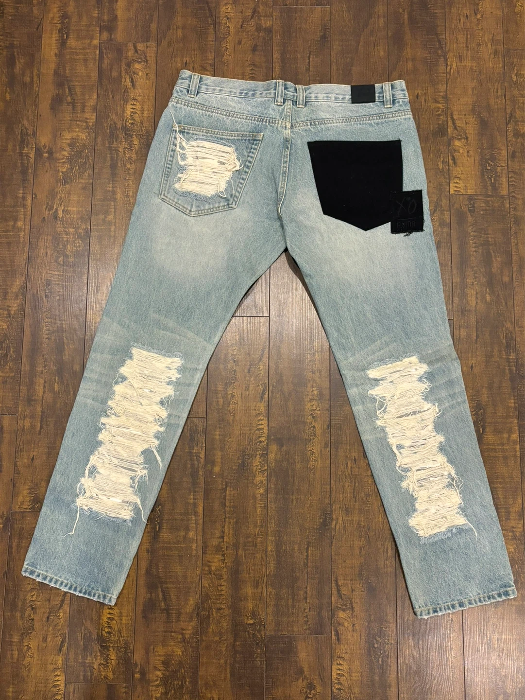 🌱 Puma x XO Distressed Denim Jeans - photo 3