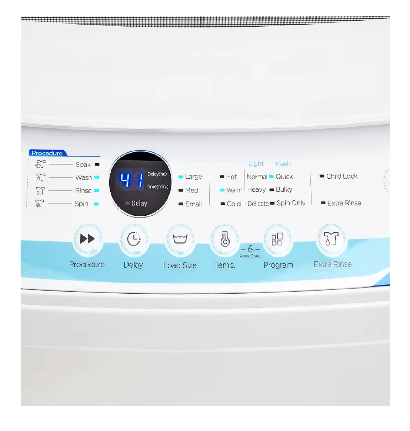COMFEE' Portable Washing Machine - 2.0 Cu.ft, Ivory White - photo 5