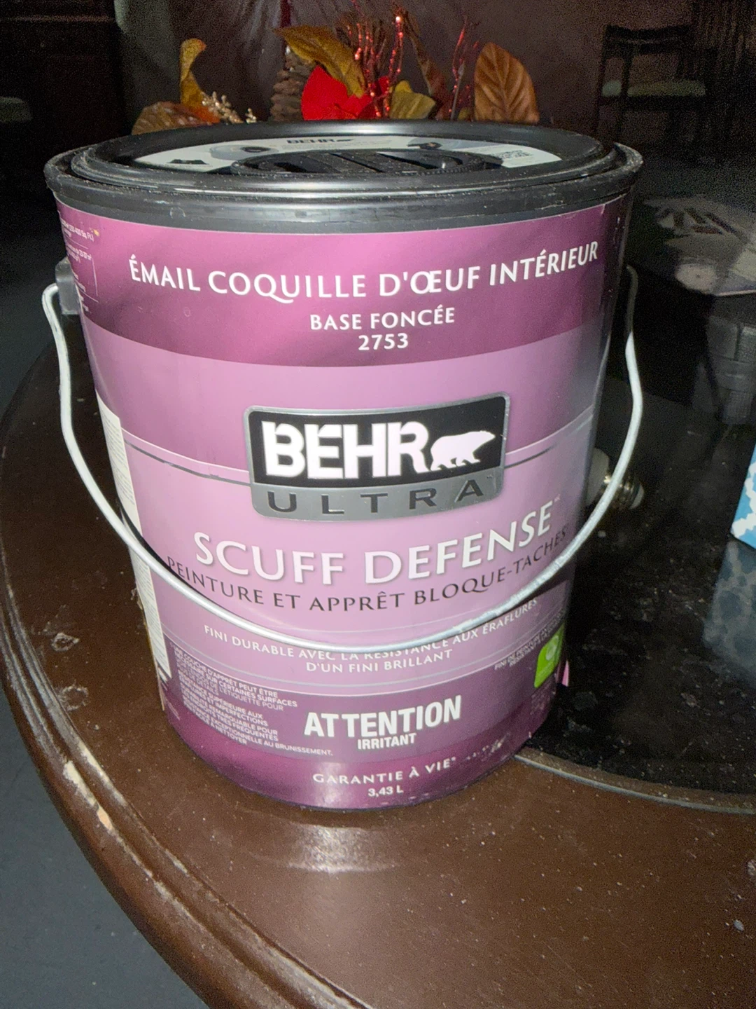 Behr Ultra Scuff Defense Interior Eggshell Paint - Dark Base