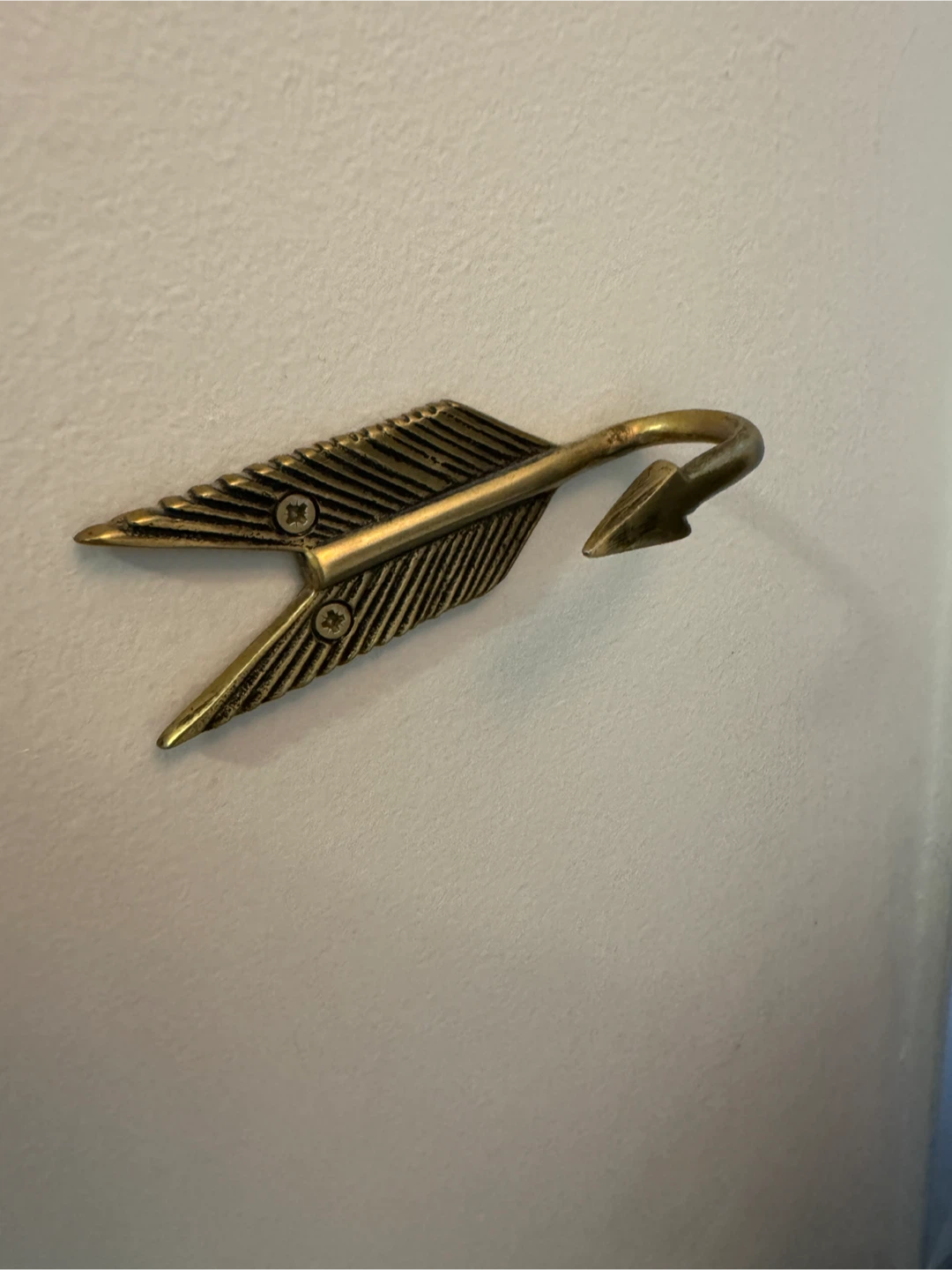 Decorative Arrow Tie-Back Hook (set of 3)