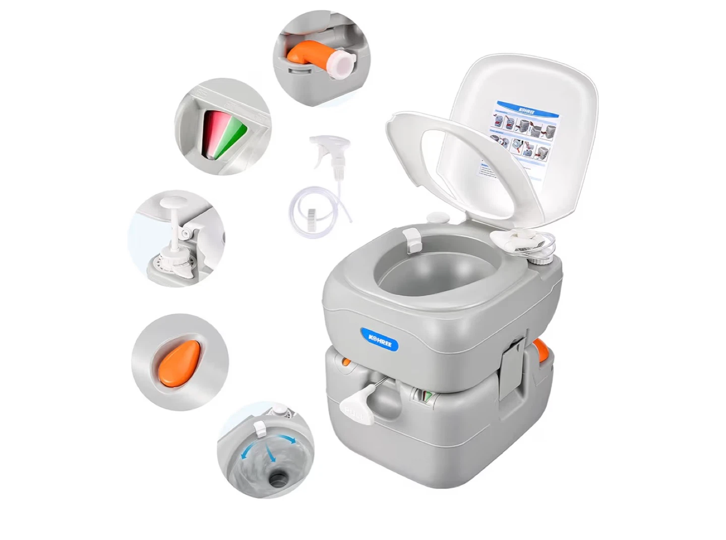 Portable Toilet 34L