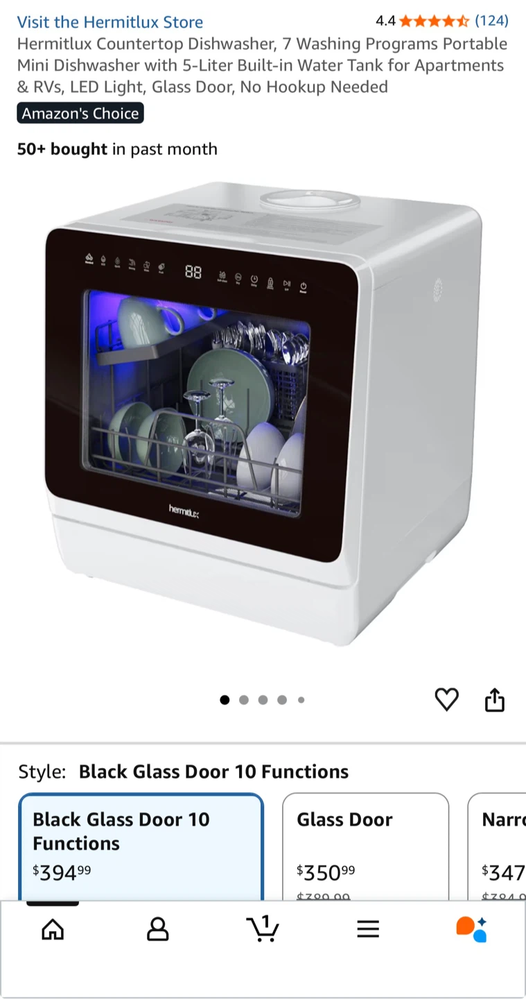 Hermitlux Countertop Dishwasher