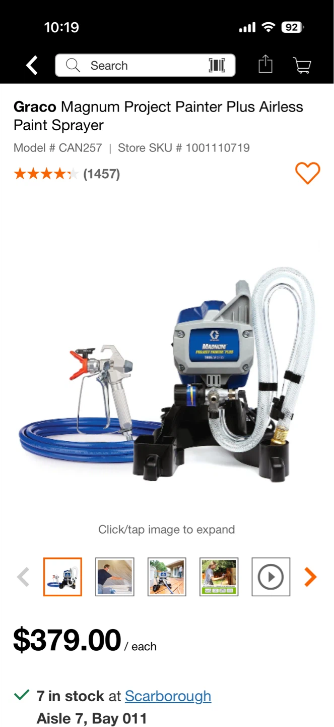Graco Magnum Project Painter Plus Airless Paint Sprayer