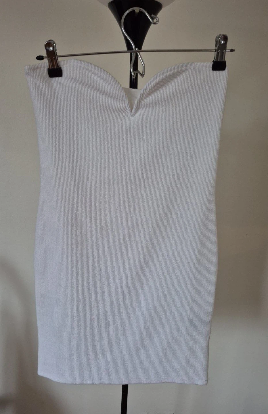 H&M White Strapless Tube Dress Size S