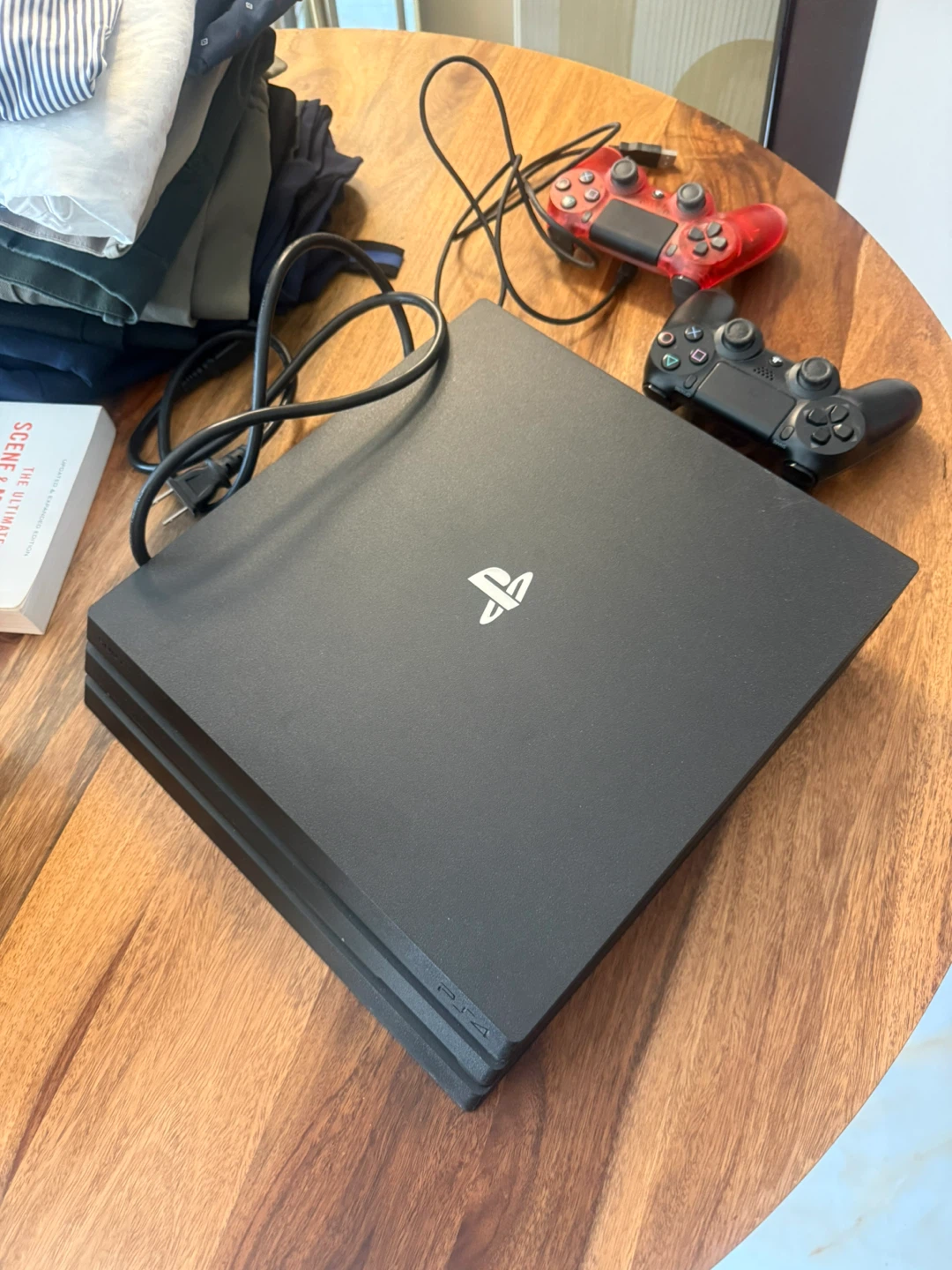 PlayStation 4 Pro 1TB Console with 2 Controllers and Game - photo 3