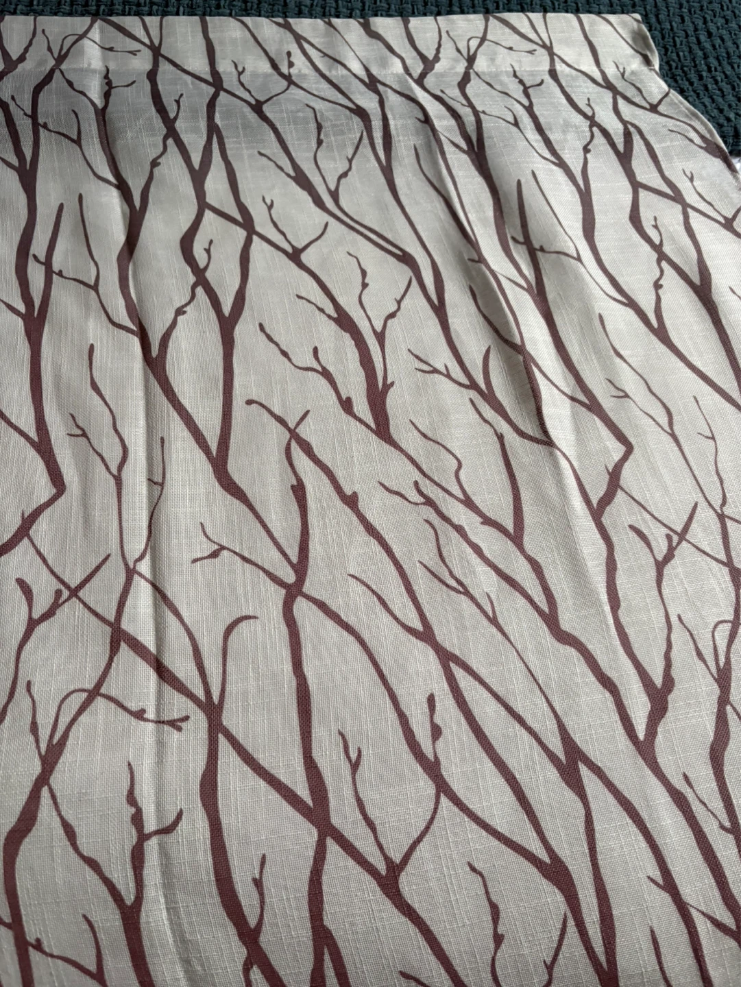 Curtains with Branch Pattern