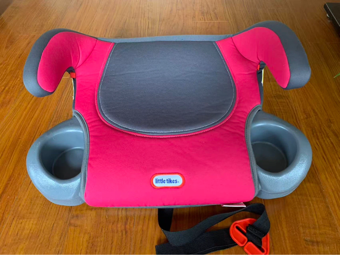 Little Tikes Booster Car Seat with Cup Holders - Pink/Grey