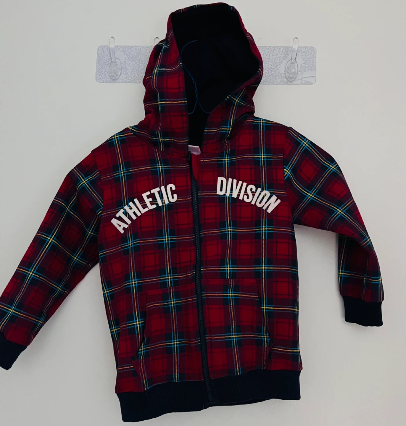 plaid hoodie jacket(18-24 months)