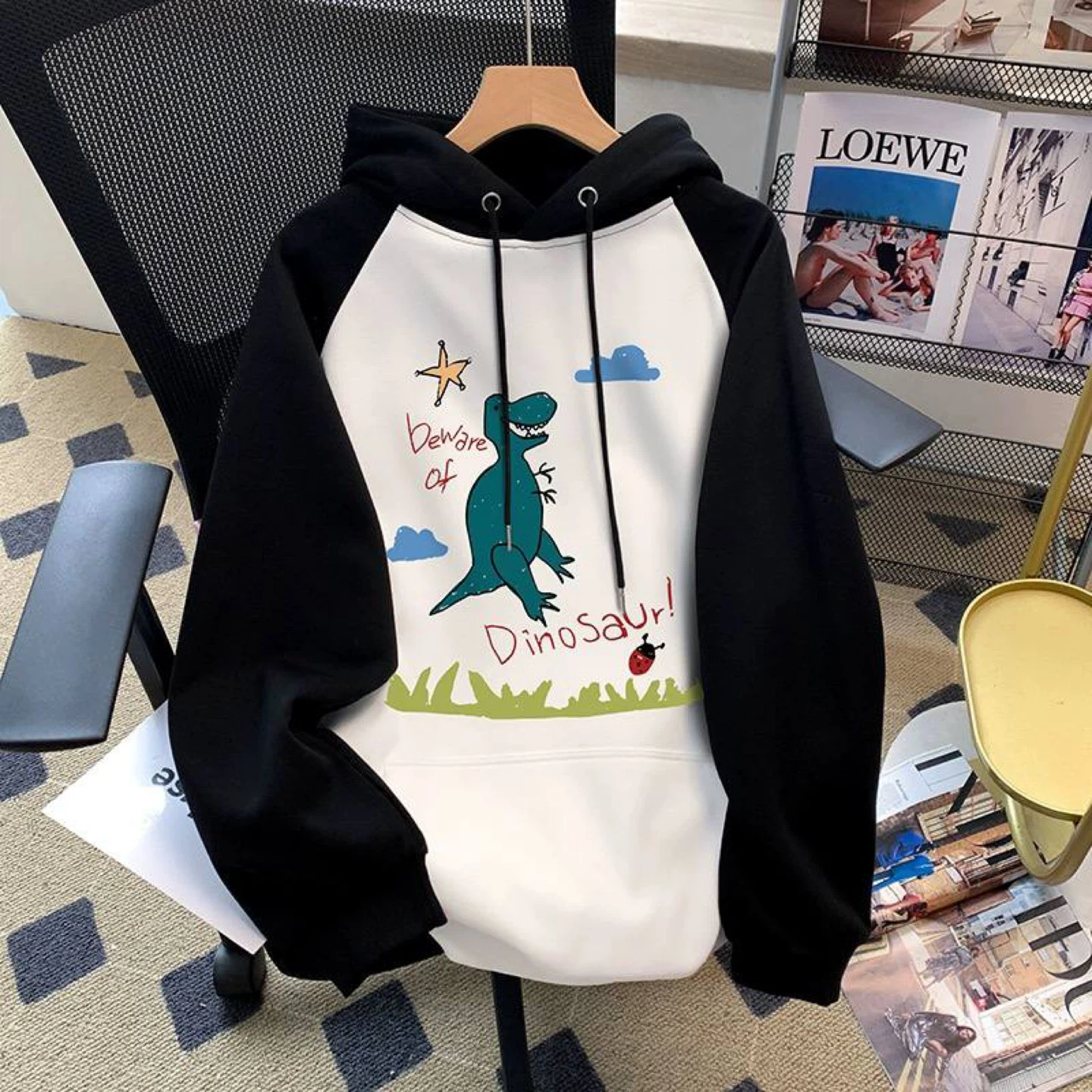 Kids Dinosaur Graphic Hoodie