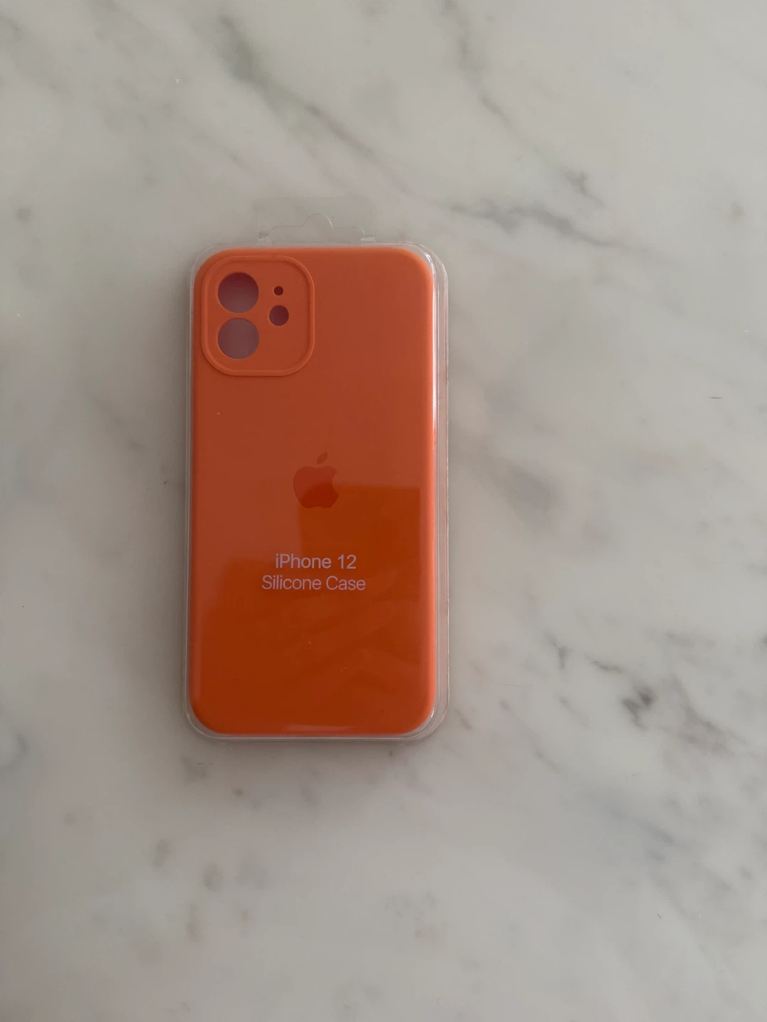 Apple iPhone 12 Silicone Case - Orange - photo 2