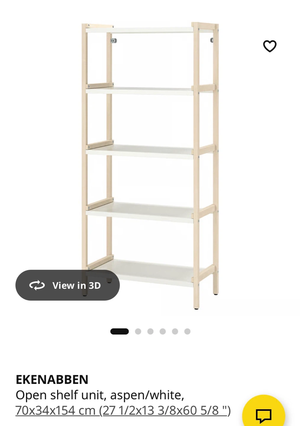IKEA EKENABBEN Open Shelf Unit - Aspen/White - photo 2