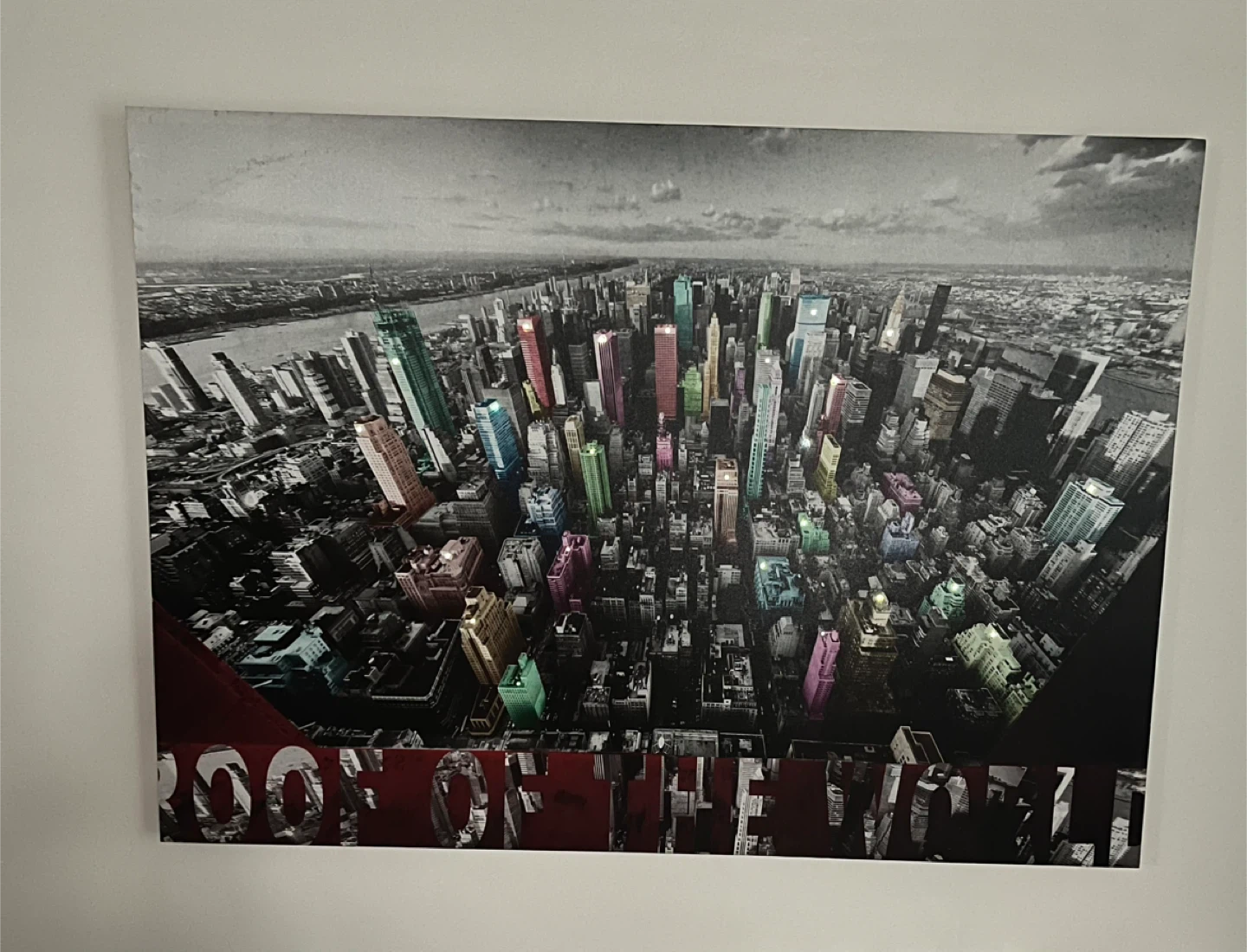 Cityscape Canvas Print with light - photo 4