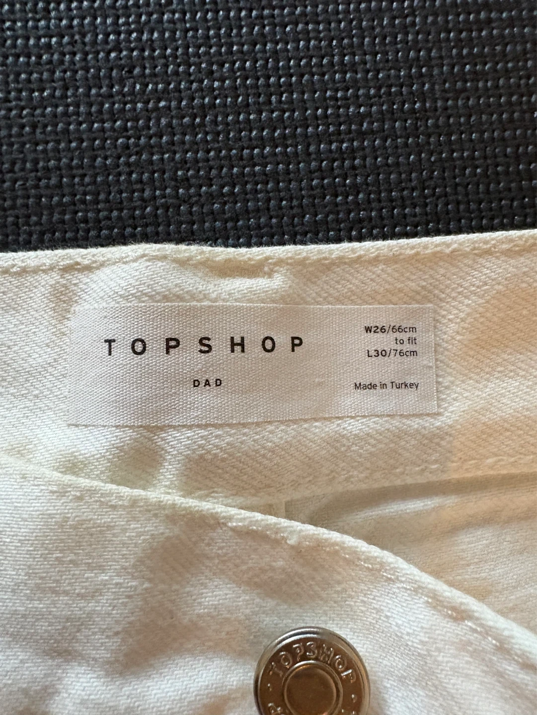 Topshop White 'Dad' Jeans W26/L30 - photo 2