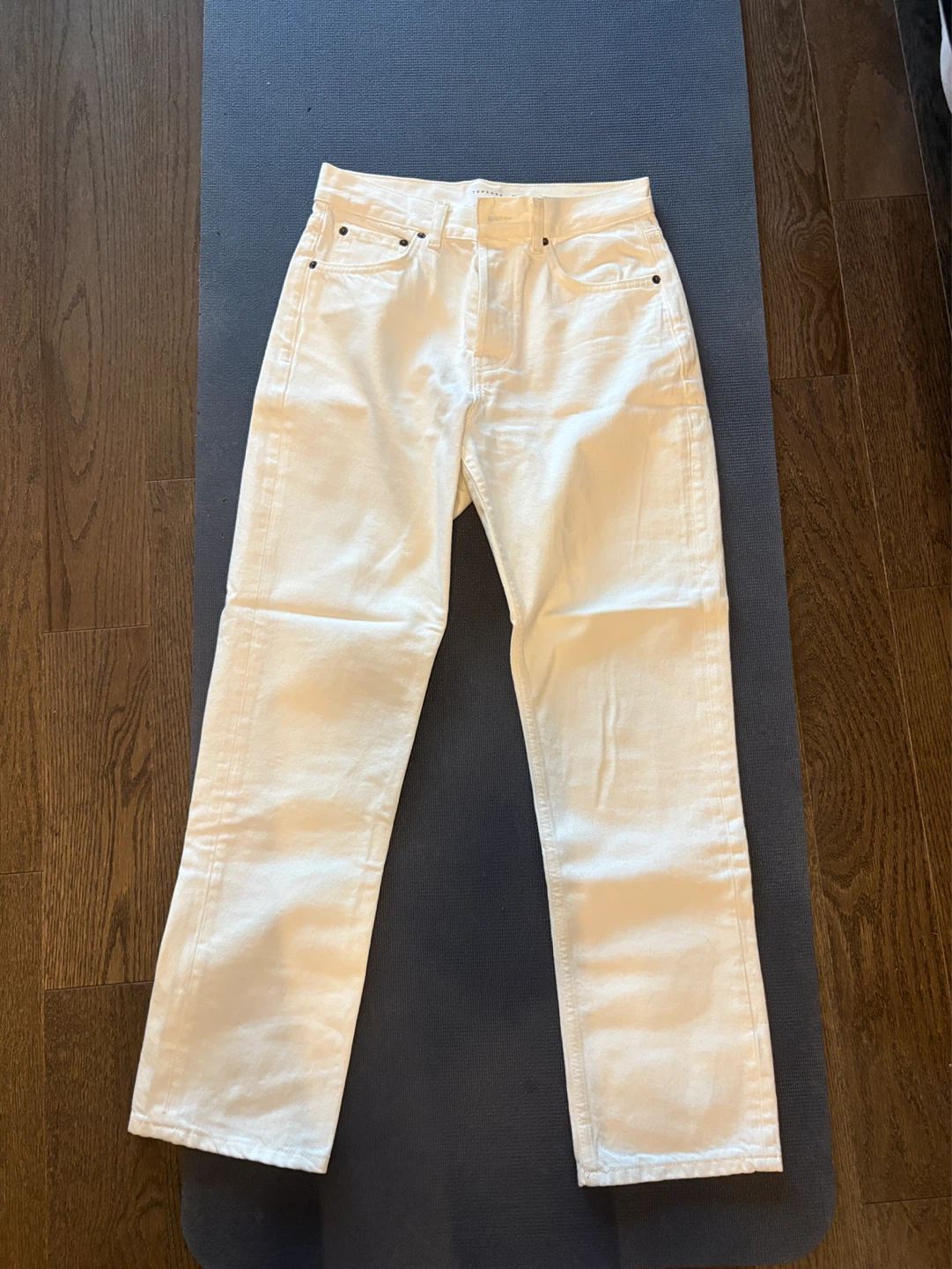 Topshop White 'Dad' Jeans W26/L30