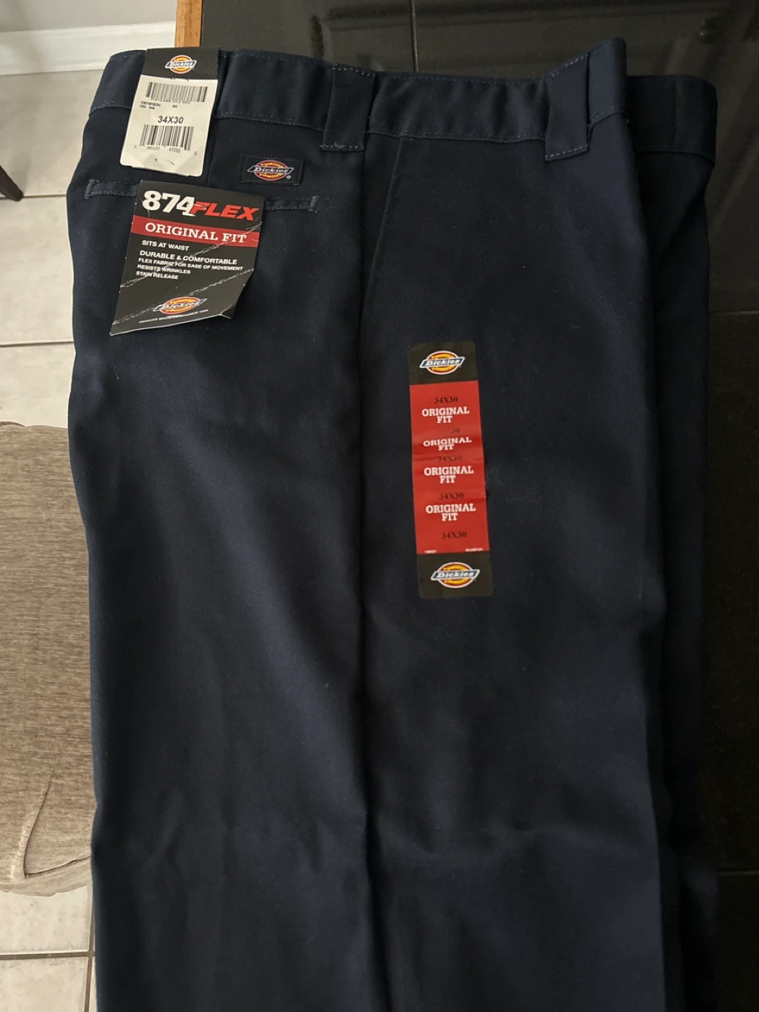 Dickies 874Flex Original Fit Pants 34x30 Navy - photo 2