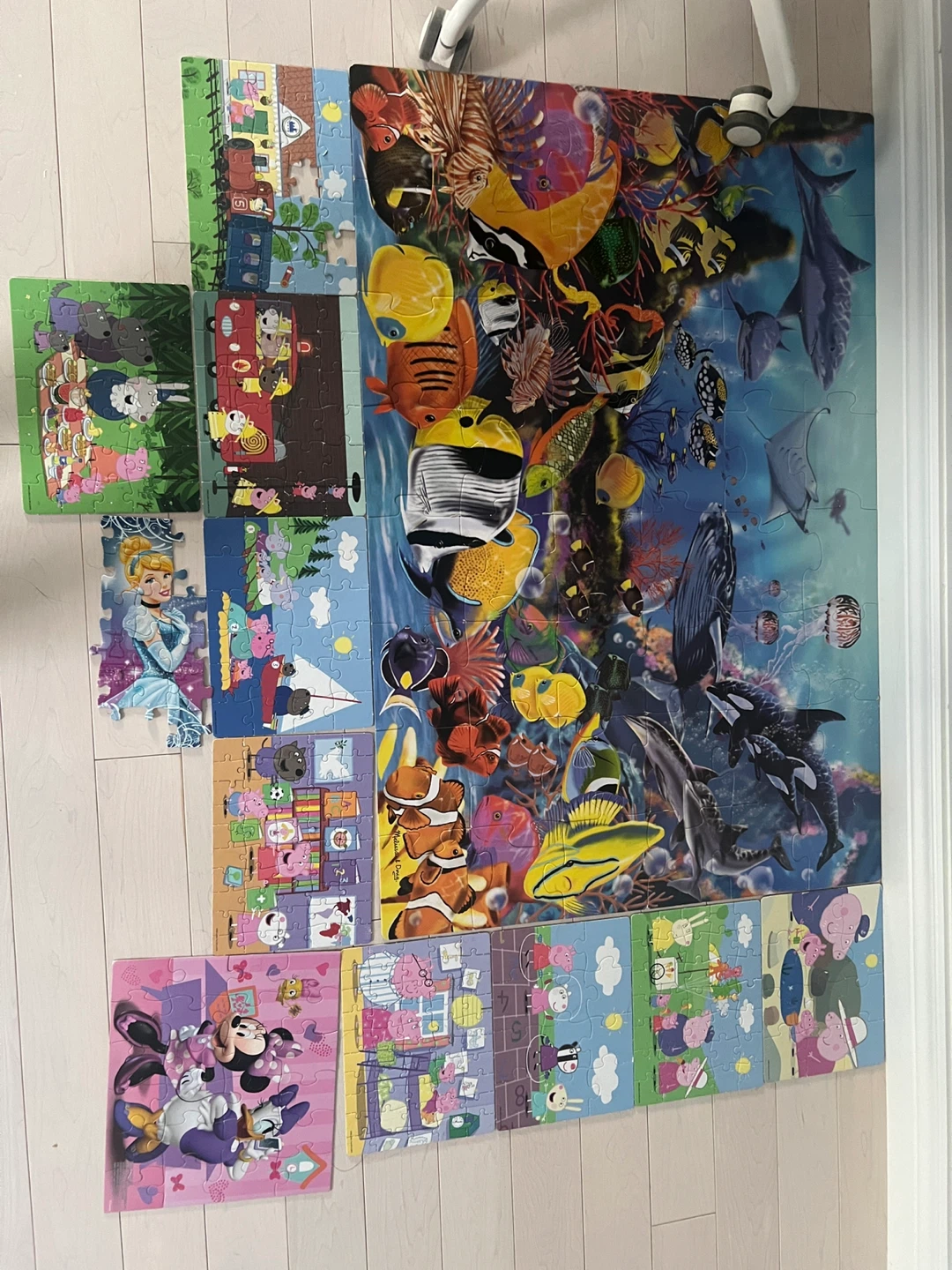 Assorted Children's Puzzles - Disney, Peppa Pig, and More