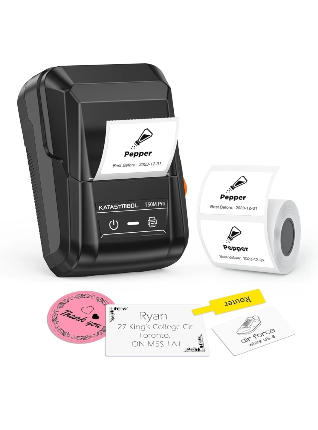 SUPVAN T50M Pro Bluetooth Label Maker Machine with Tape,