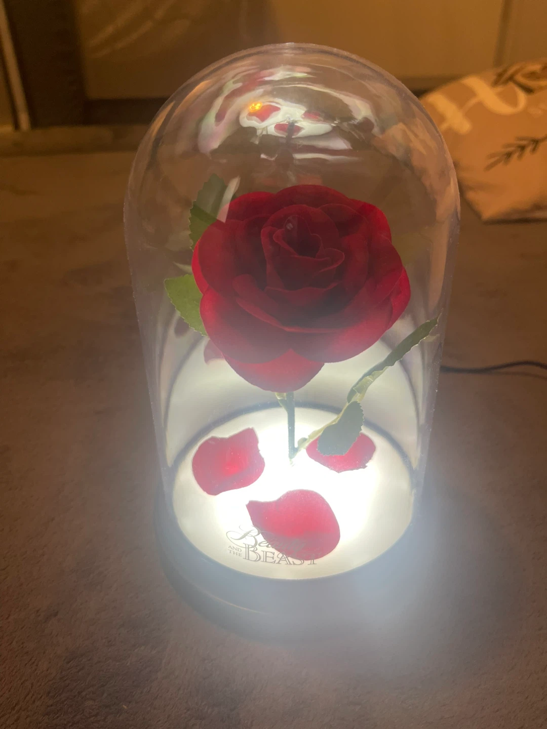 Beauty and the Beast Enchanted Rose Lamp - photo 2