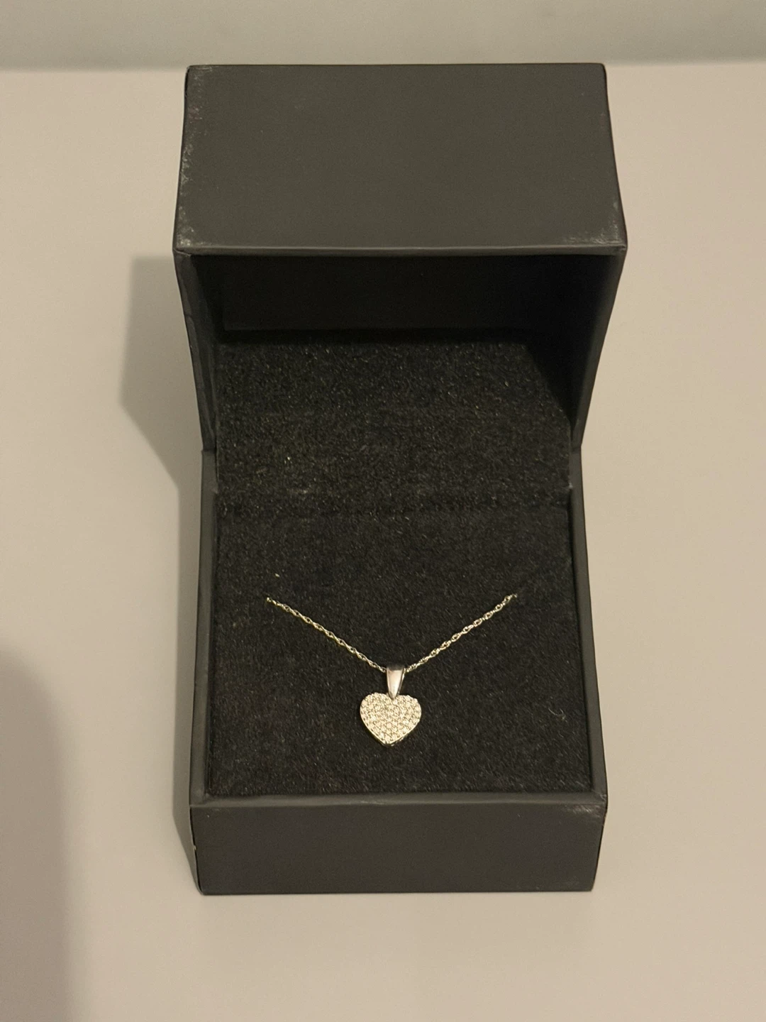Heart Pendant Necklace with Box