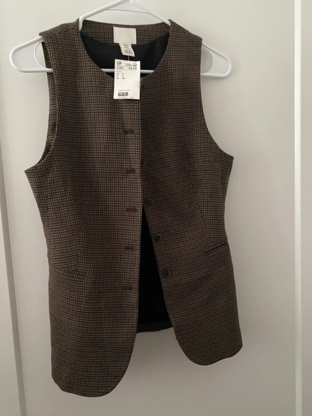 H&M Houndstooth Vest - Size S - photo 4