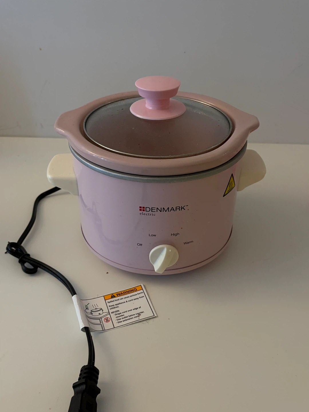 DENMARK electric Pink Slow Cooker