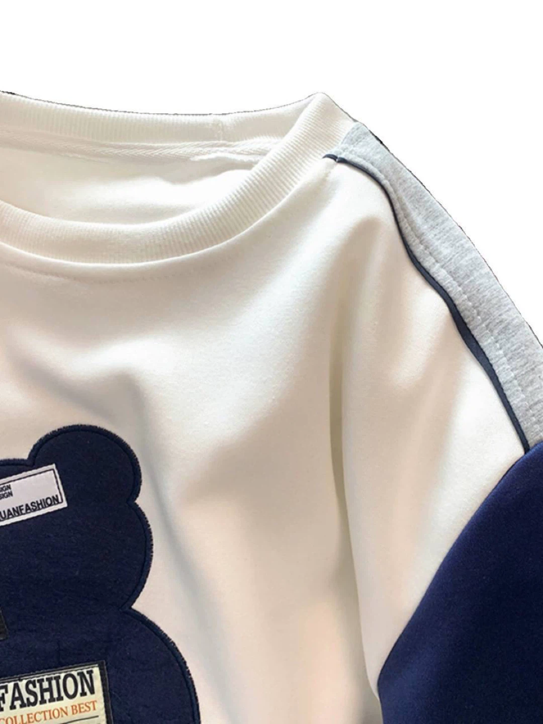 Women's Color Block Bear Graphic Sweatshirt - photo 5