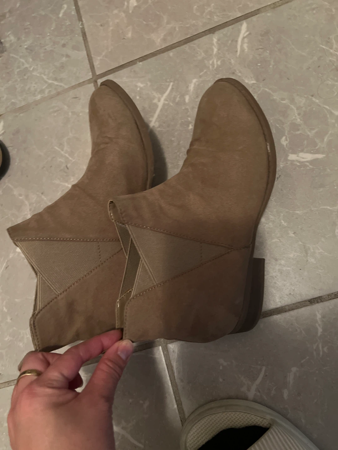 Tan Suede Ankle Boots