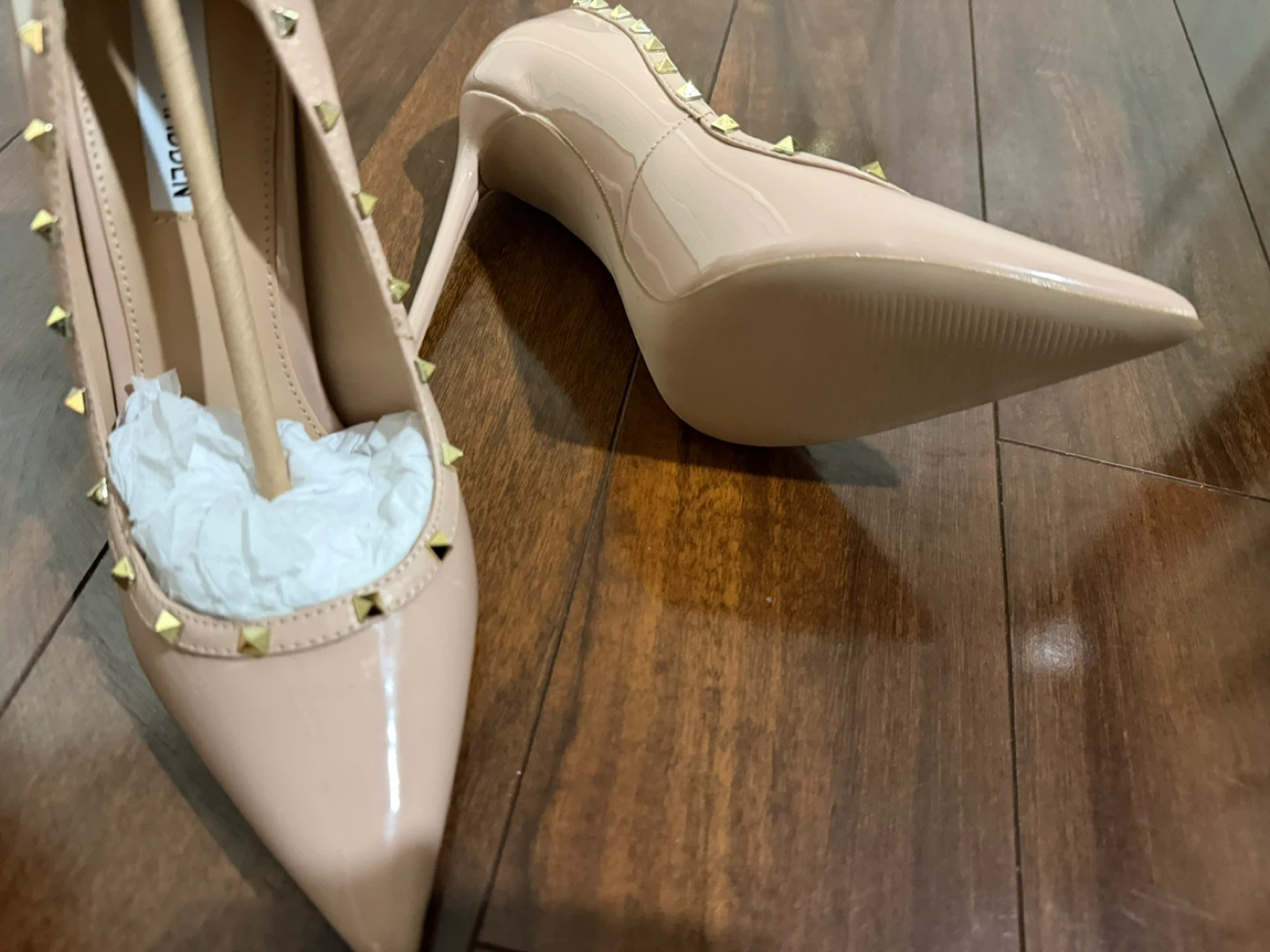 Steve Madden Studded Heels - Pink Patent - photo 4