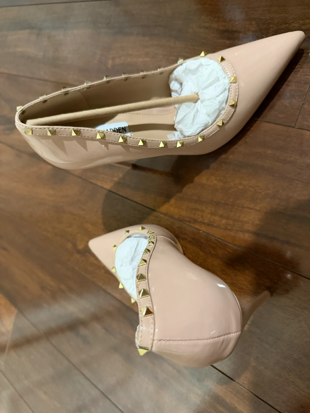 Steve Madden Studded Heels - Pink Patent