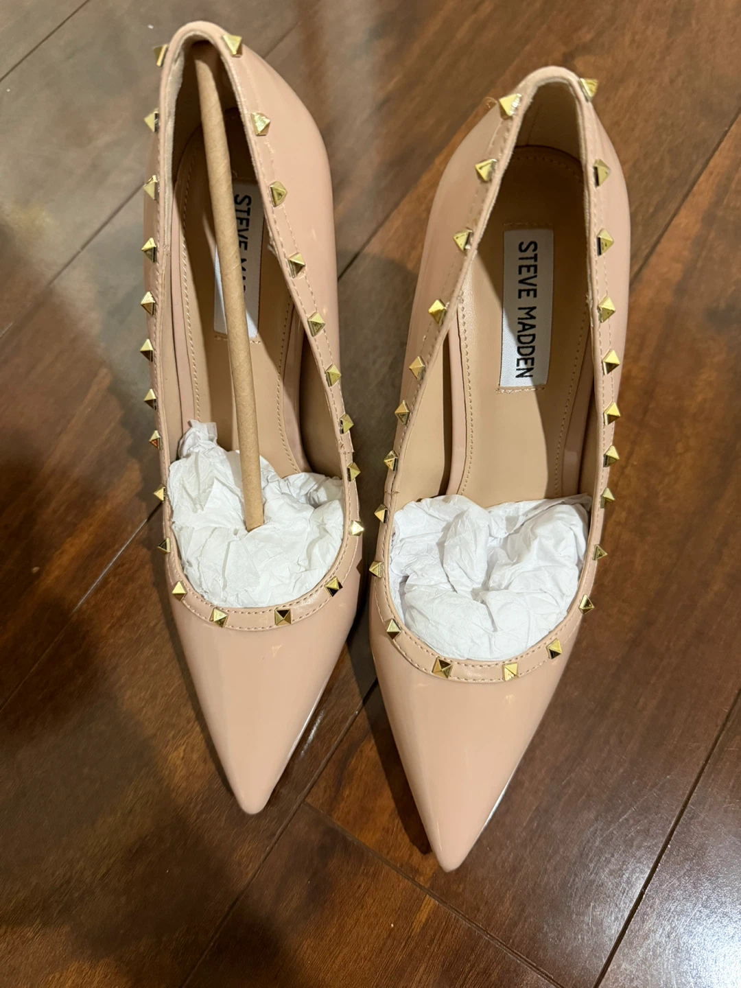 Steve Madden Studded Heels - Pink Patent - photo 3