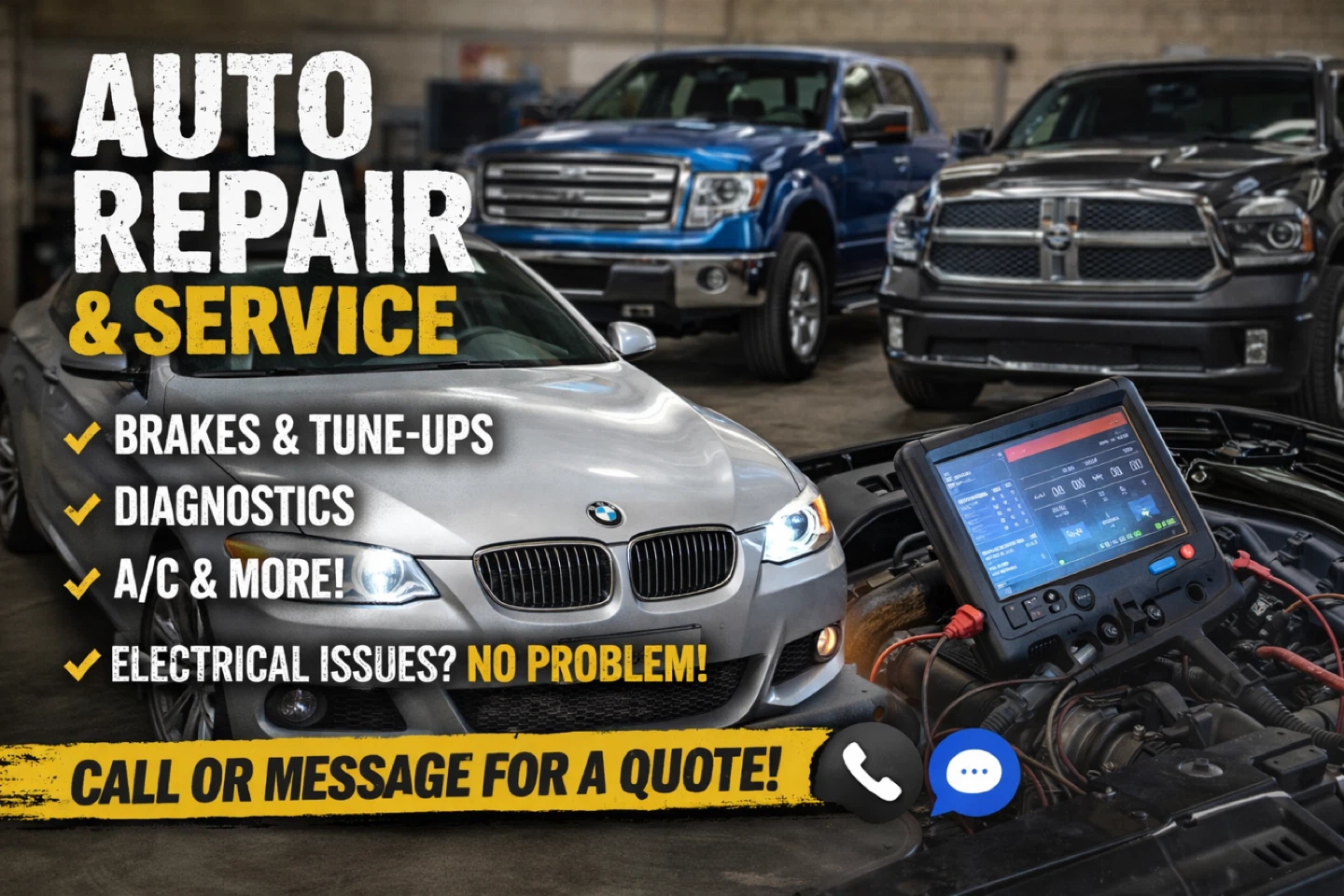 Mobile Mechanic Repairs/Diag