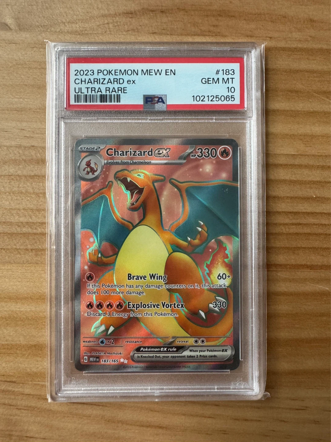2023 Pokemon Charizard Ex 183 Ultra Rare PSA 10
