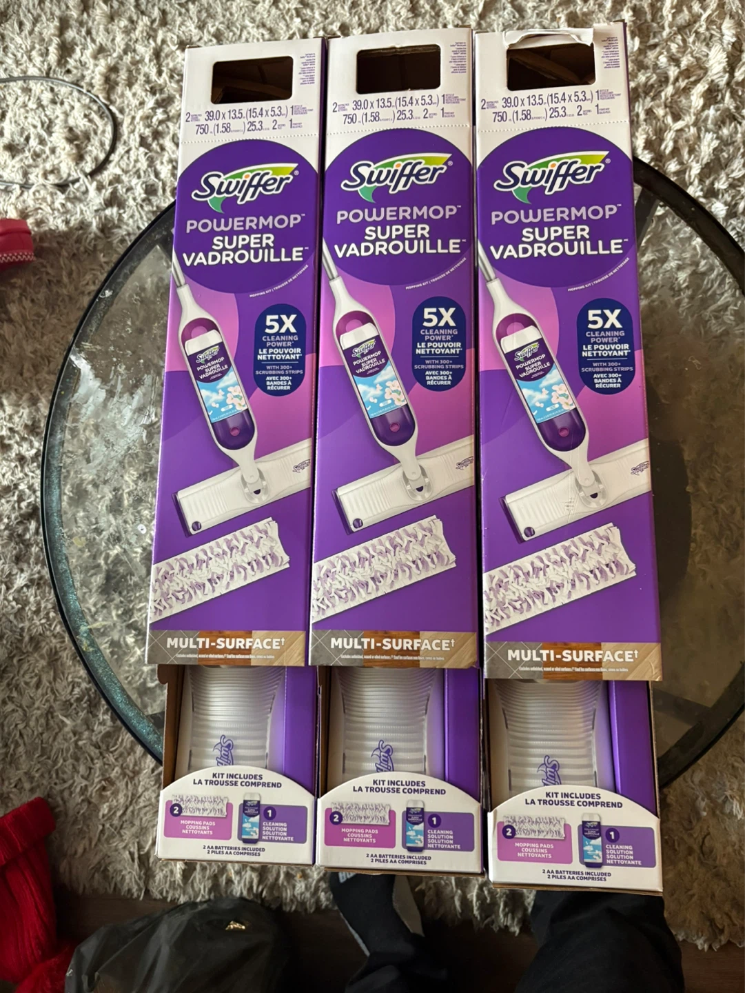 Swiffer PowerMop Super Multi-Surface Mop Kits (3 total)