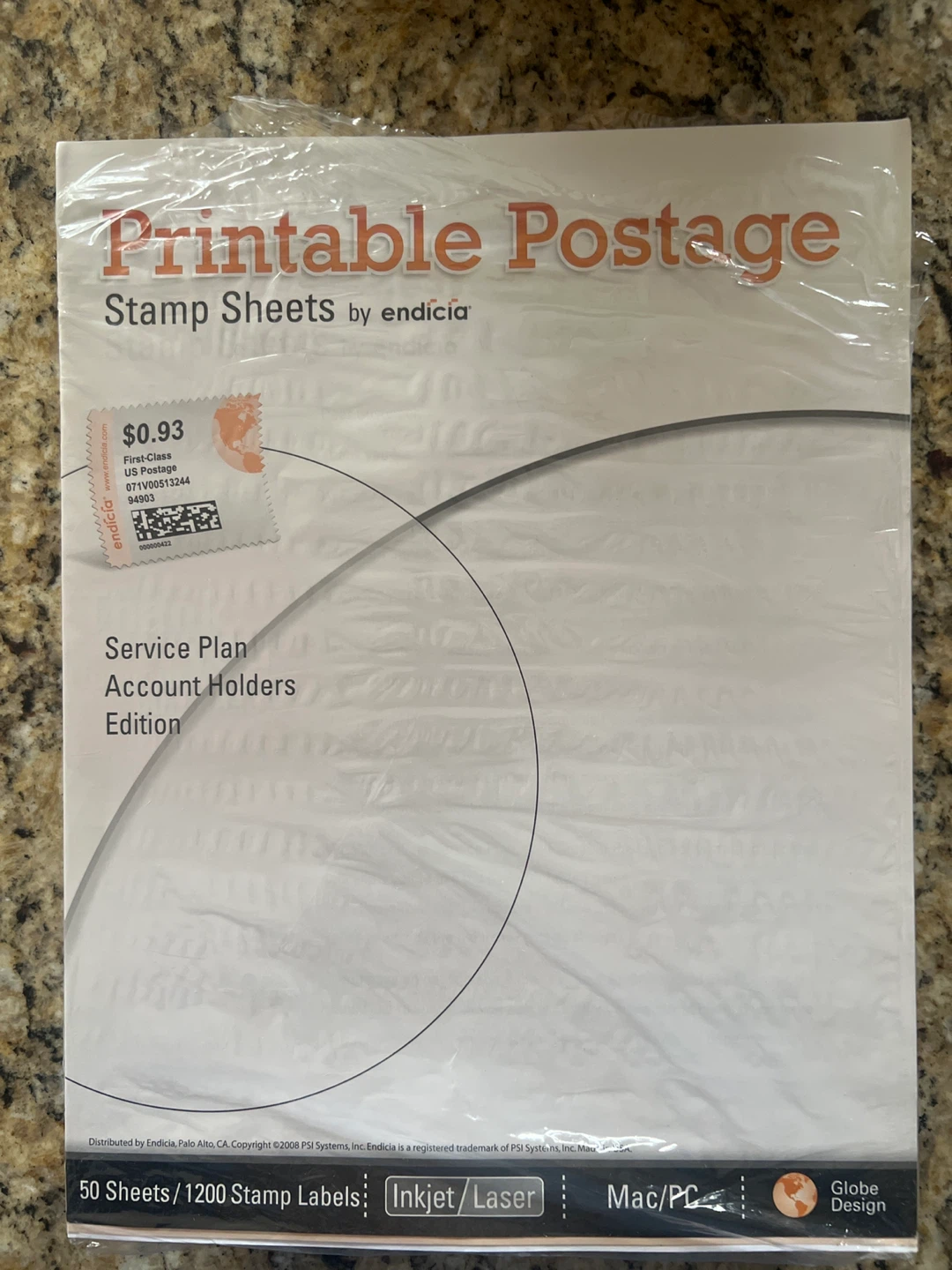 Endicia Printable Postage Stamp Sheets