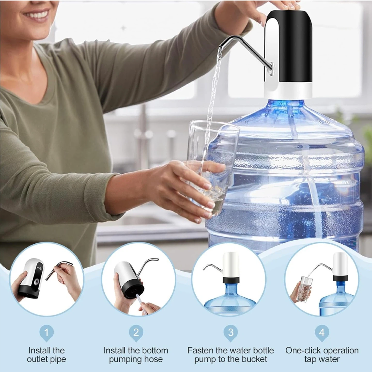 Water Bottle Dispenser - White - photo 2