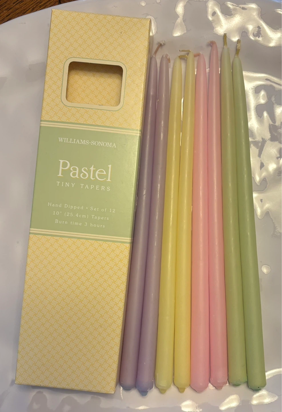 ✨✨Williams Sonoma Pastel Tiny Tapers Set of 8