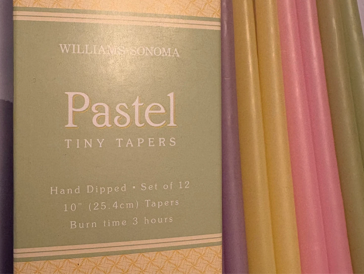 ✨✨Williams Sonoma Pastel Tiny Tapers Set of 8 - photo 2