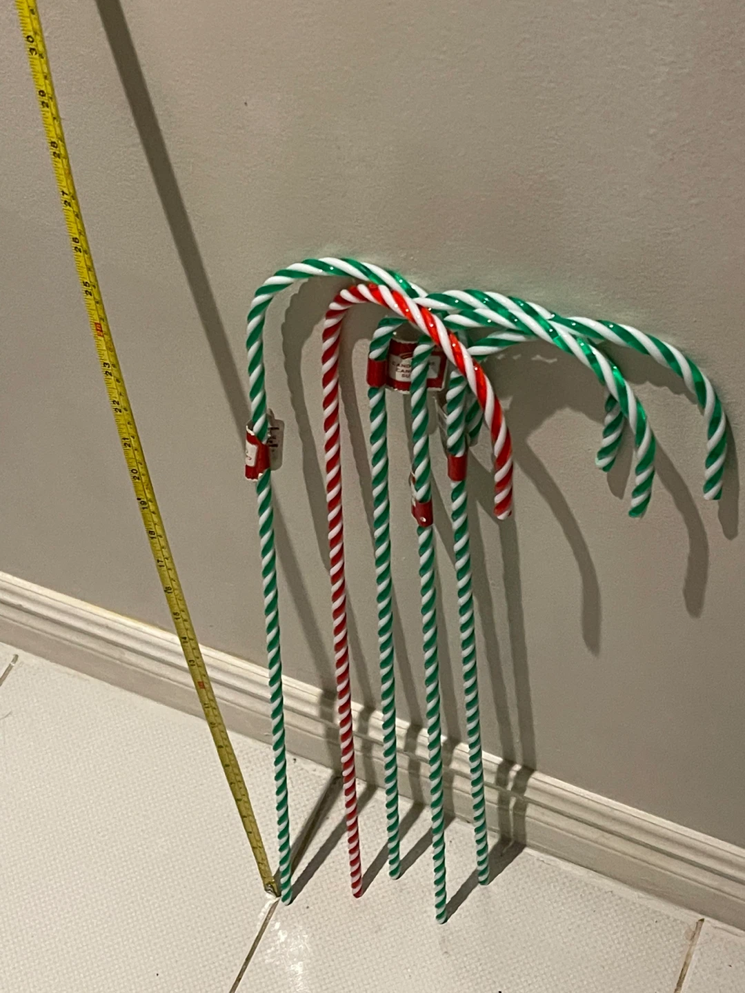 Set of 5 Large Candy Canes