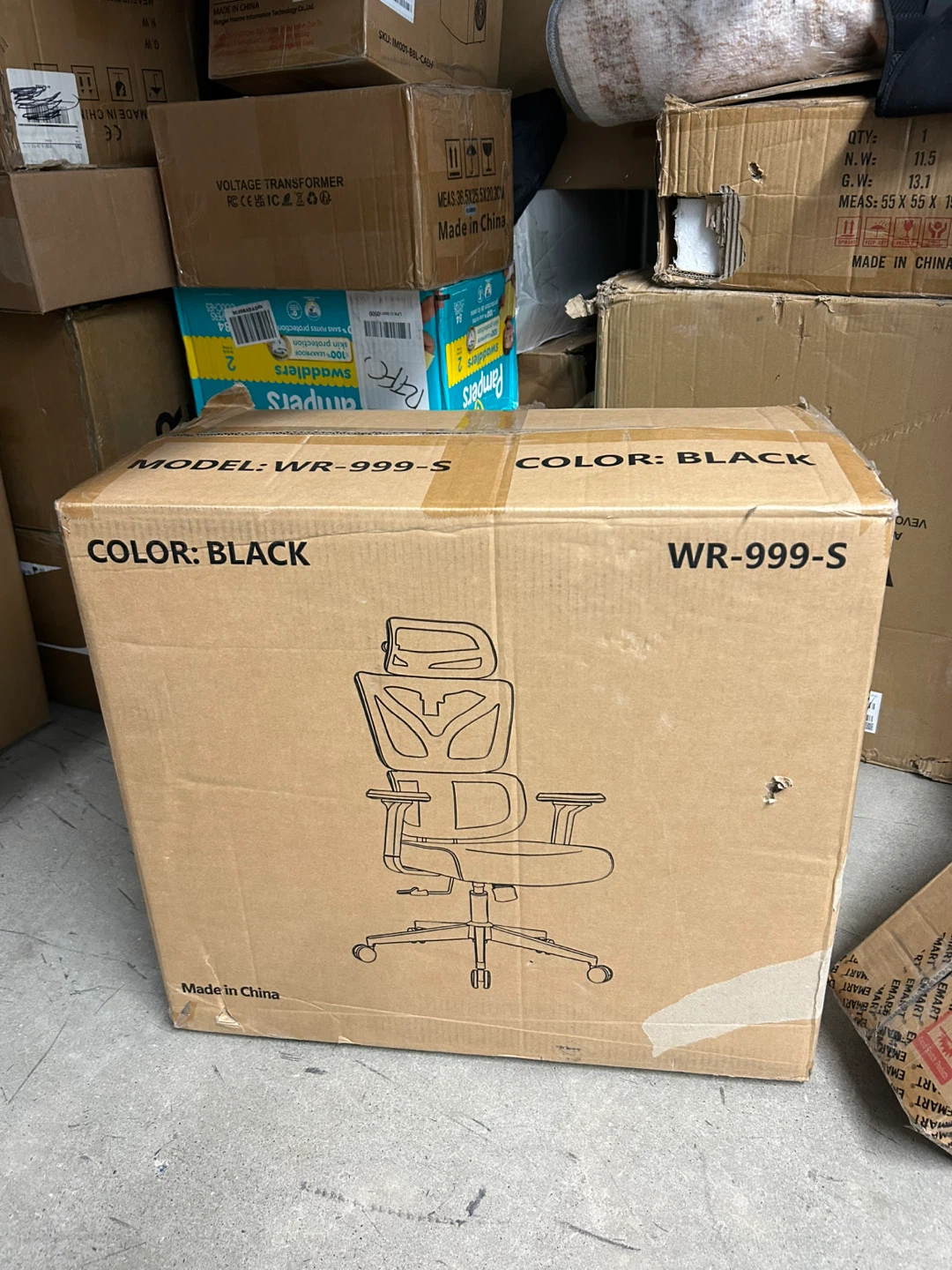 Black Ergonomic Office Chair WR-999-S - photo 4
