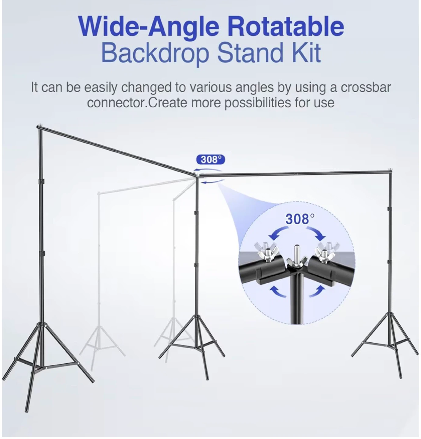 EMART Wide-Angle Rotatable Backdrop Stand Kit - photo 4